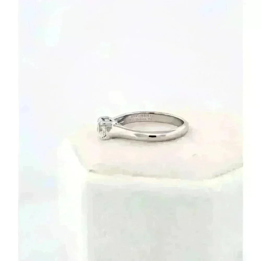Tiffany & Co Platinum Lucida © .36ct Diamond Engagement Ring Discontinued Size 3 - Picture 8 of 15